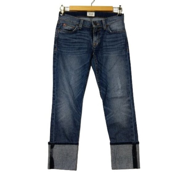 Hudson Jeans Denim - Hudson Jeans Muse Crop Skinny Jeans Size 24 5in Cuff DGWD Wash Blue Denim Womens